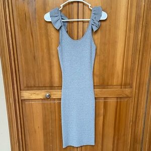 Gray bodycon dress